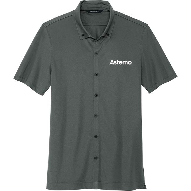 Mercer+Mettle® Stretch Pique Full-Button Polo