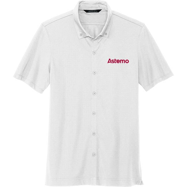 Mercer+Mettle® Stretch Pique Full-Button Polo