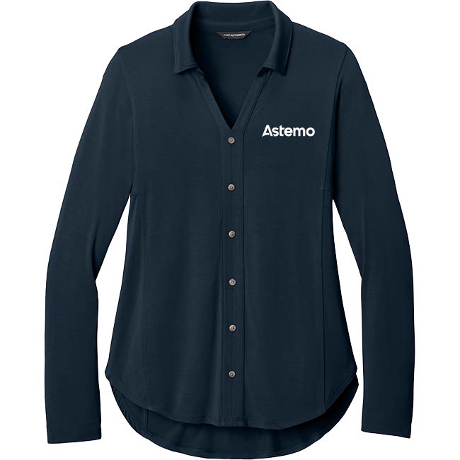 Port Authority® Women’s Luxe Knit Button Tunic