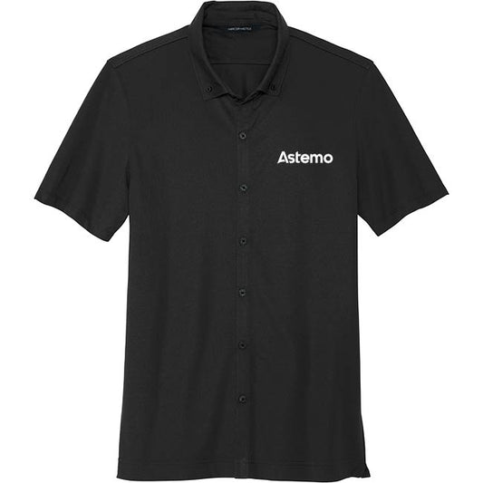 Mercer+Mettle® Stretch Pique Full-Button Polo